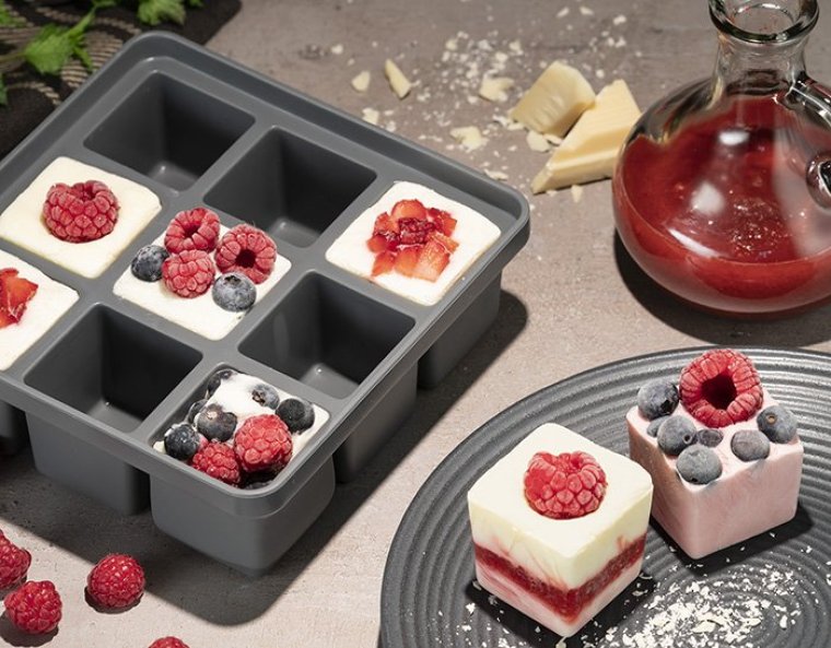 Eiswürfelform mit Deckel 15,5 x cm 2er Set