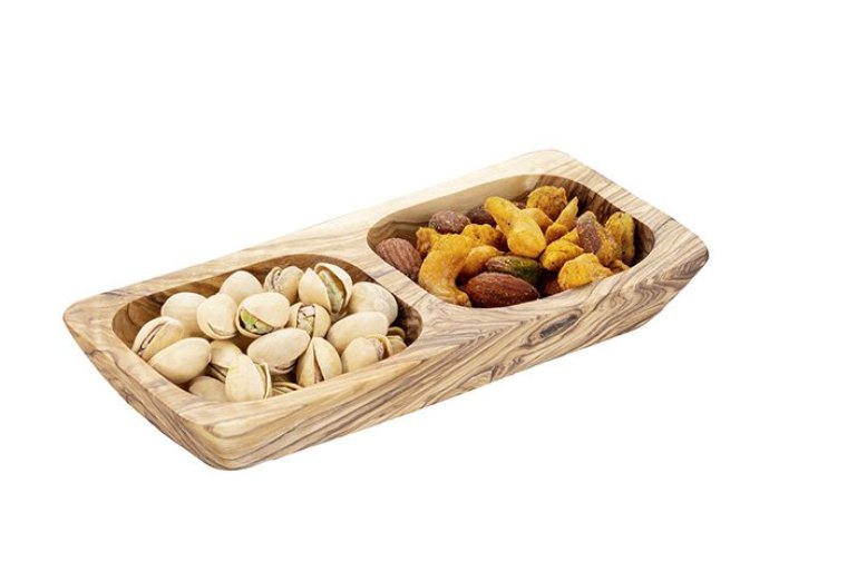 Schale OLIVE 17,5 x 8,5 cm H: 2,5 Braun,