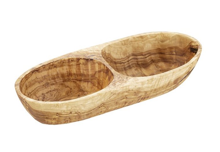 Schale OLIVE 26,5 x 11 cm H: 5 Braun,