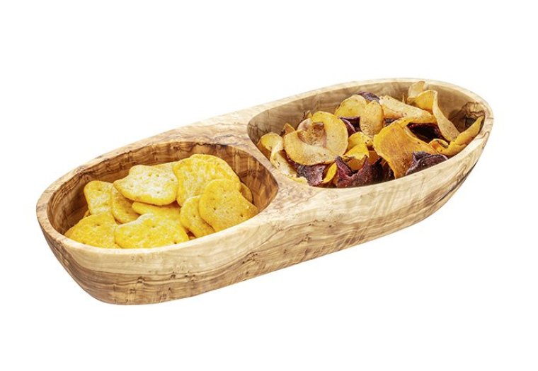 Schale OLIVE 26,5 x 11 cm H: 5 Braun,