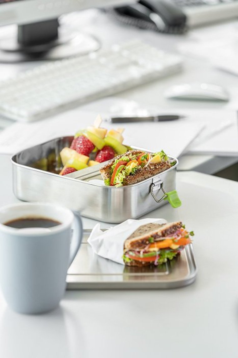Lunchbox XL Edelstahl 22,5 x 16,5 cm