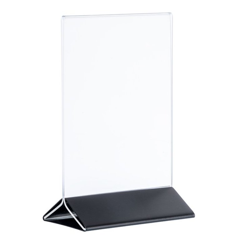 Kartenhalter schwarz für DIN A4 210 x 70 mm