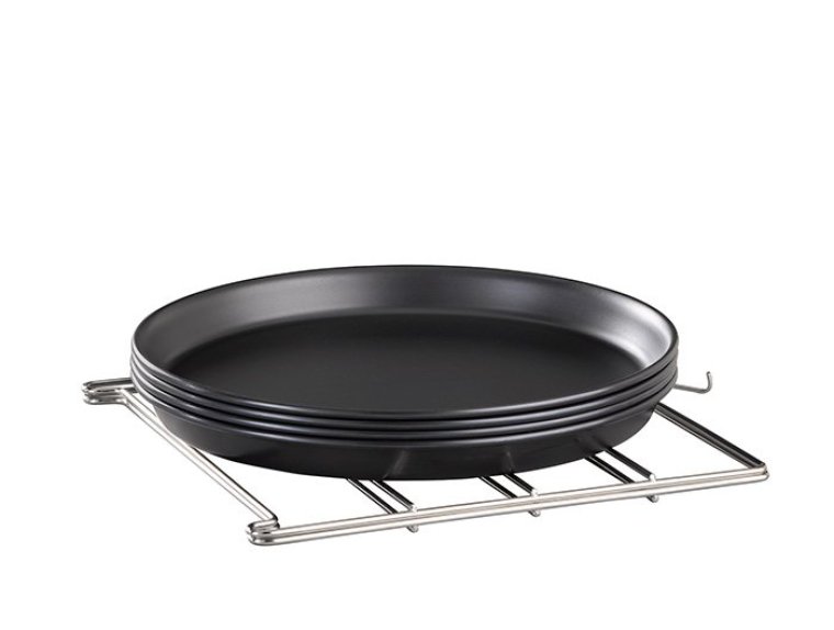 Gestell für 4 Pizzableche bis Ø 28 cm Edelstahl