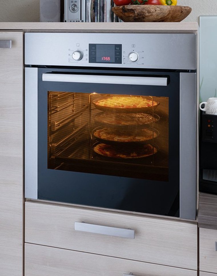 Gestell für 4 Pizzableche bis Ø 28 cm Edelstahl