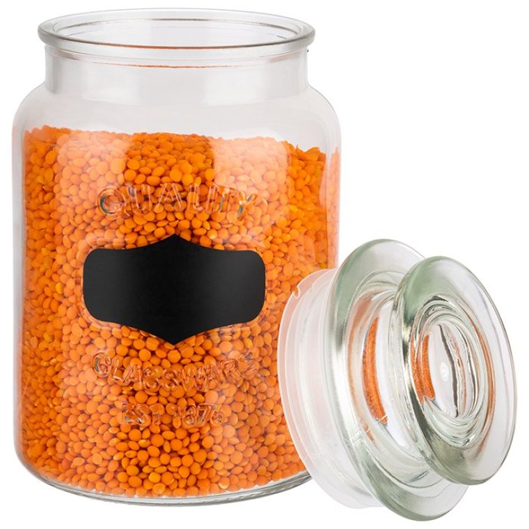 Vorratsglas mit Glasdeckel 1 l