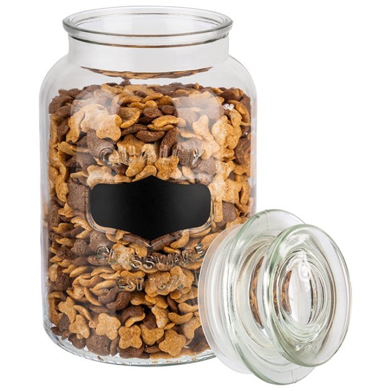 Vorratsglas mit Glasdeckel 1,5 l