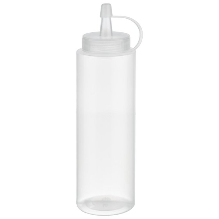 Quetschflasche 260 ml transparent 6er Pack