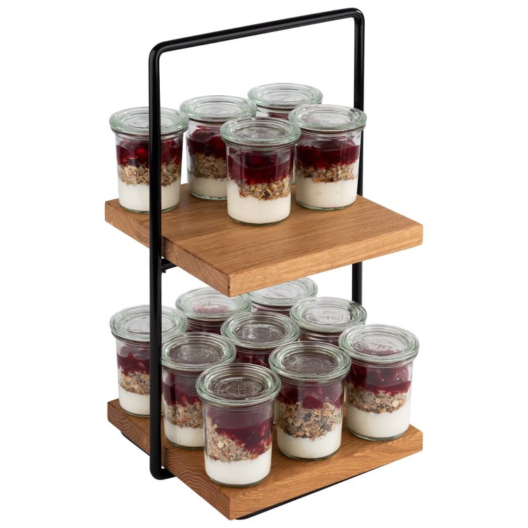 Etagere PERFECTO SMALL zweistufig 230 x 200 mm