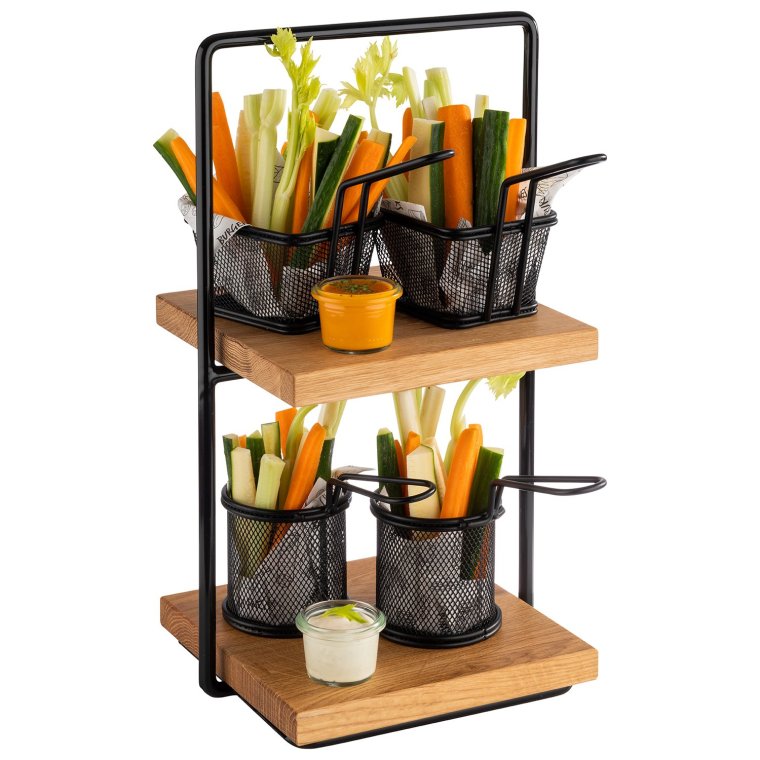 Etagere PERFECTO SMALL zweistufig 230 x 200 mm