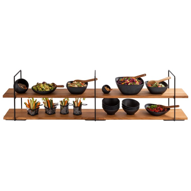 Etagere PERFECTO LARGE zweistufig 800 x 230 mm