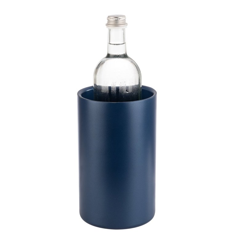 Flaschenkühler blau 120 x mm Edelstahl