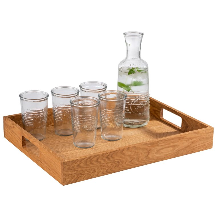 Serviertablett 45 x 35 cm, H: 6 cm