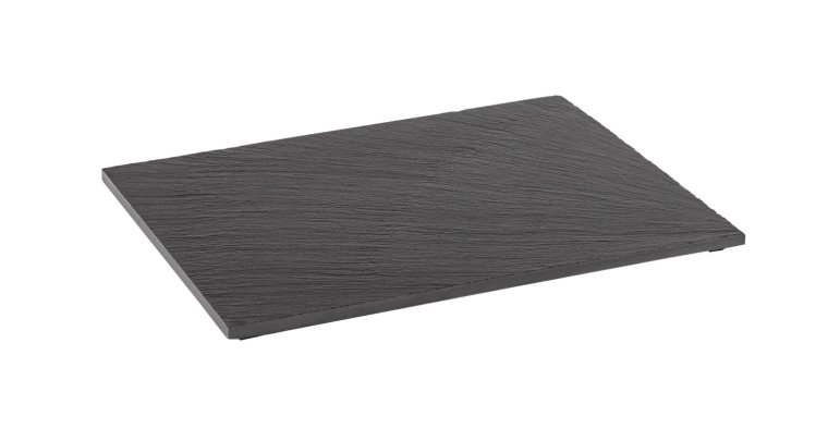 GN 1/2 Naturschieferplatte 32,5 x 26,5 cm Schwarz