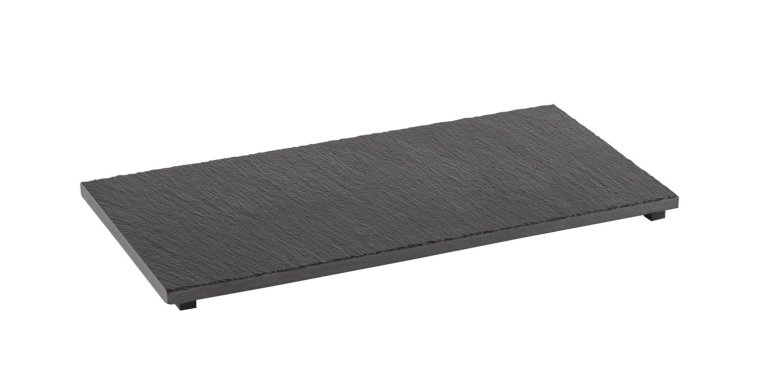 GN 1/3 Naturschieferplatte 32,5 x 17,6 cm Schwarz
