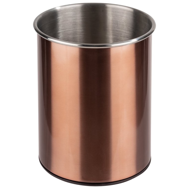 Besteckbehälter kupfer, drehbar Ø 13 cm, H: 16,5 cm Edelstahl