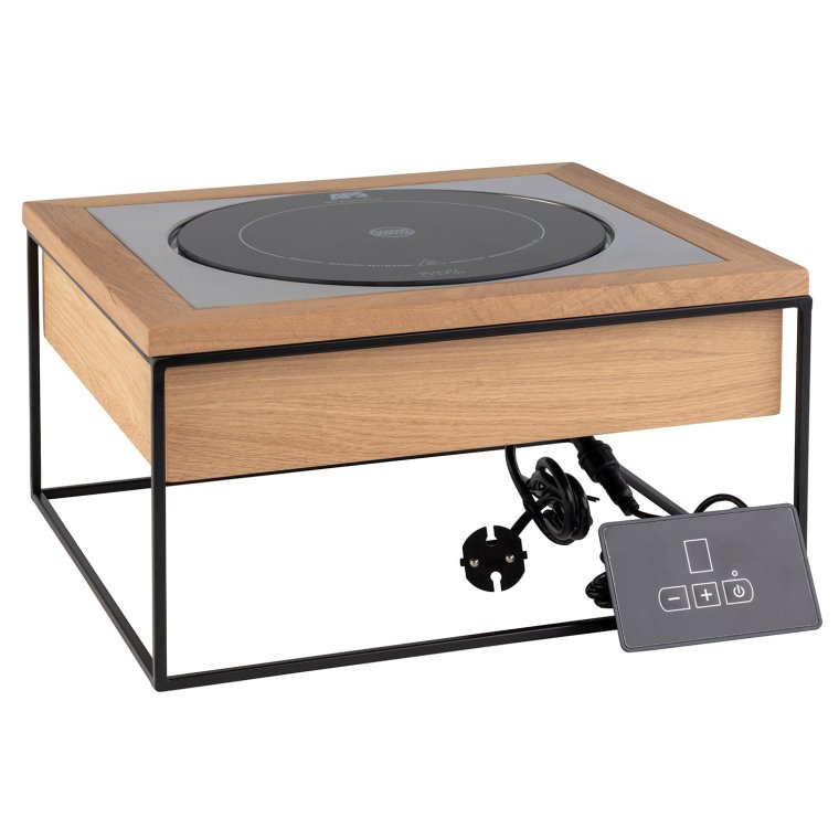 Induktionsstation, 4-tlg. Set 35,4 x 32,5 cm, H: 19 cm