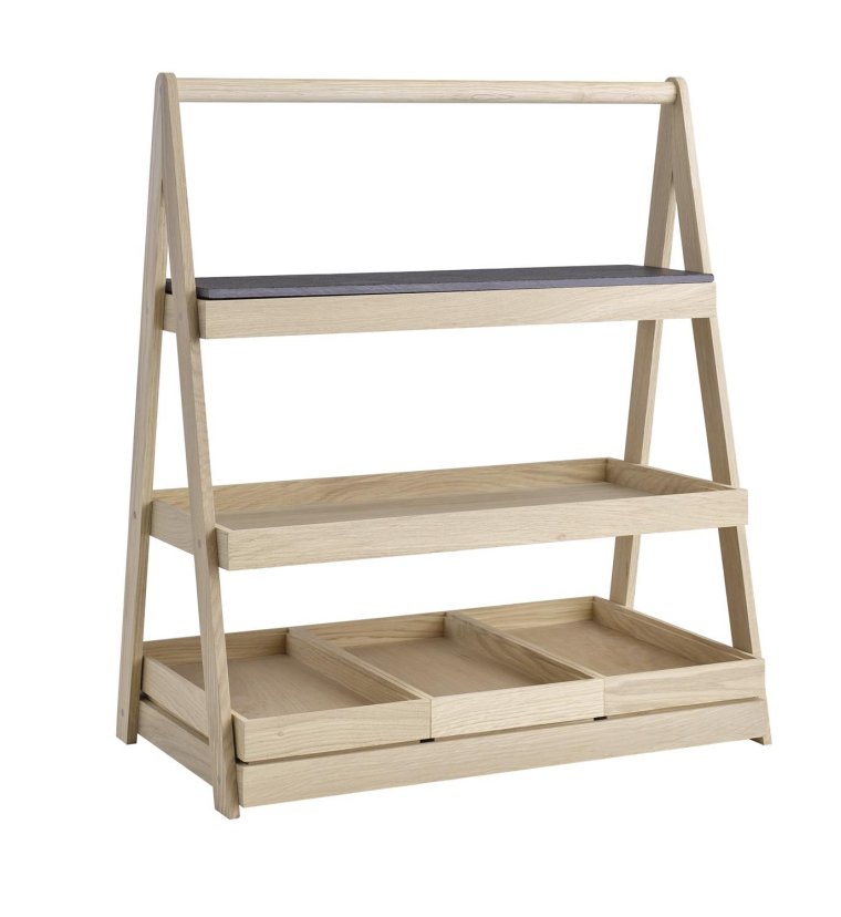 Etagère, 3-stufig VALO 55,5 x 32,5 cm, H: 64 cm GN 2/4