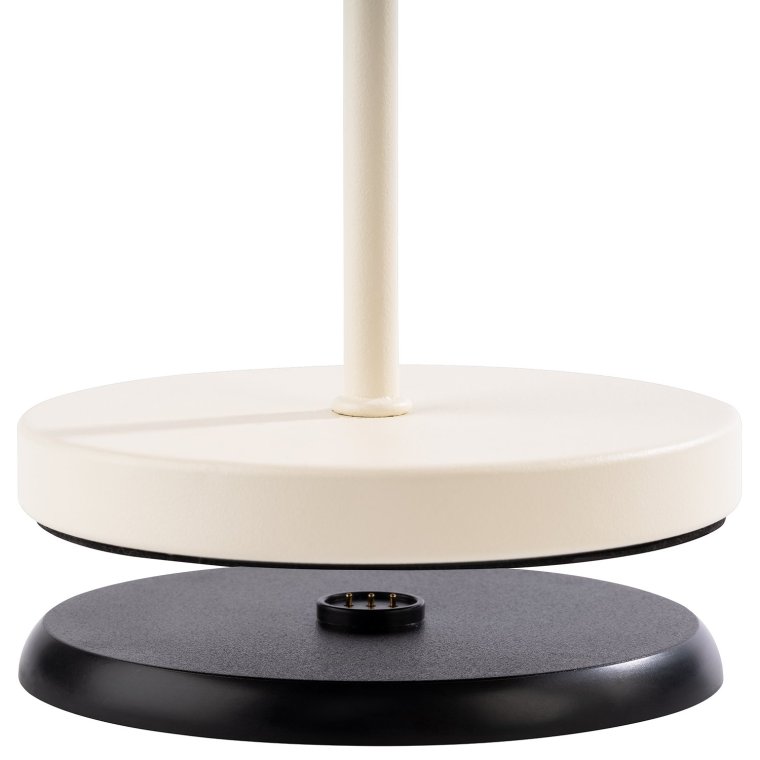 Tischleuchte MERLE Ø 11 cm, H: 30,5 cm Whisper white