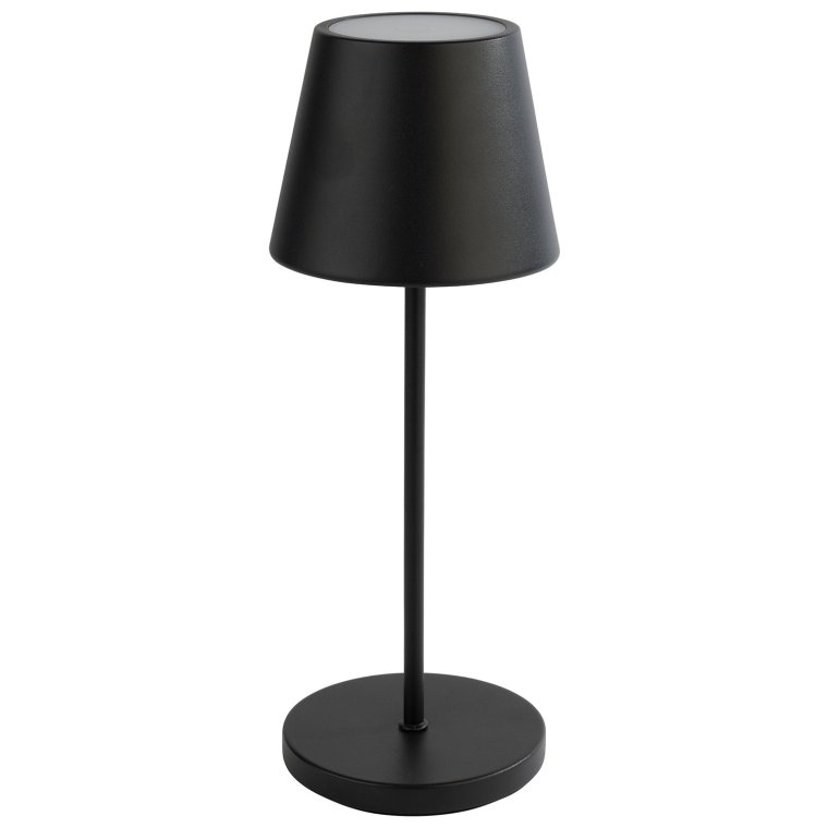 Tischleuchte MERLE Ø 11 cm, H: 30,5 cm Schwarz
