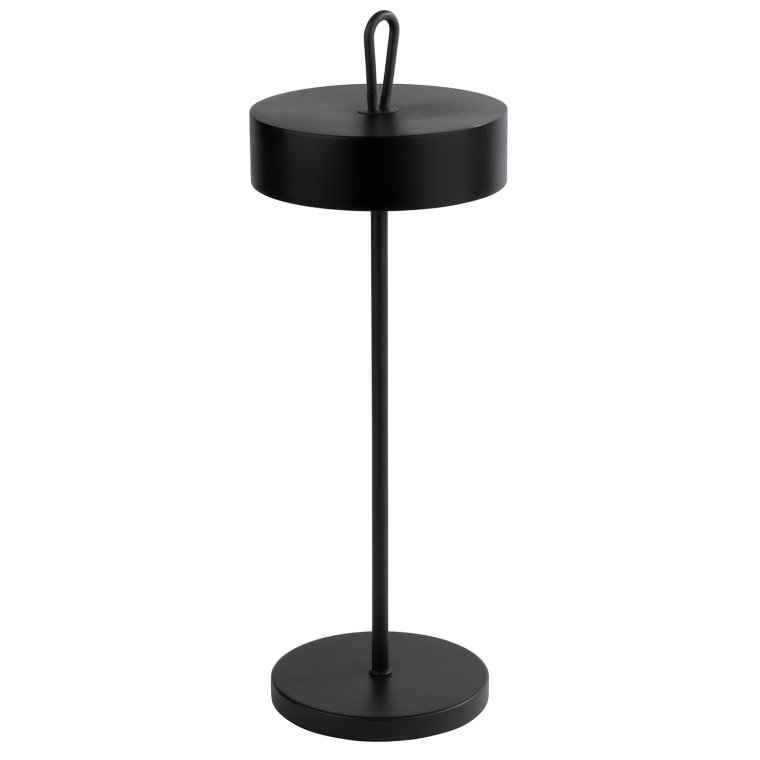 Tischleuchte CLEO Ø 12 cm, H: 30,5 cm Schwarz