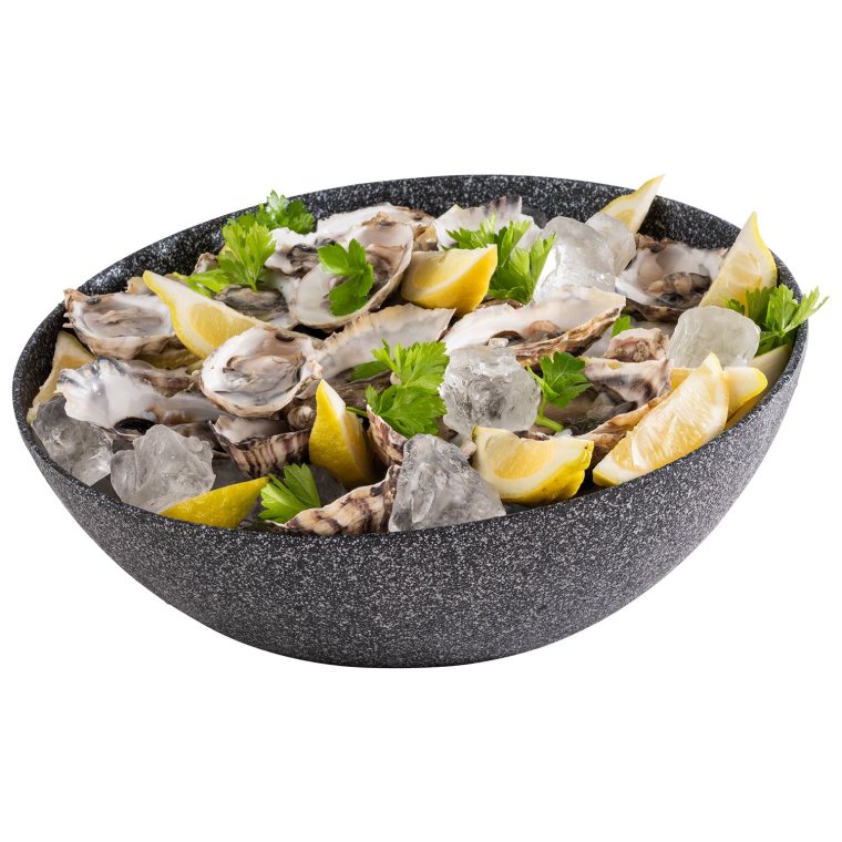 Schale FROSTFIRE Ø 32,5 cm, H: 8 / 14 cm Schwarz