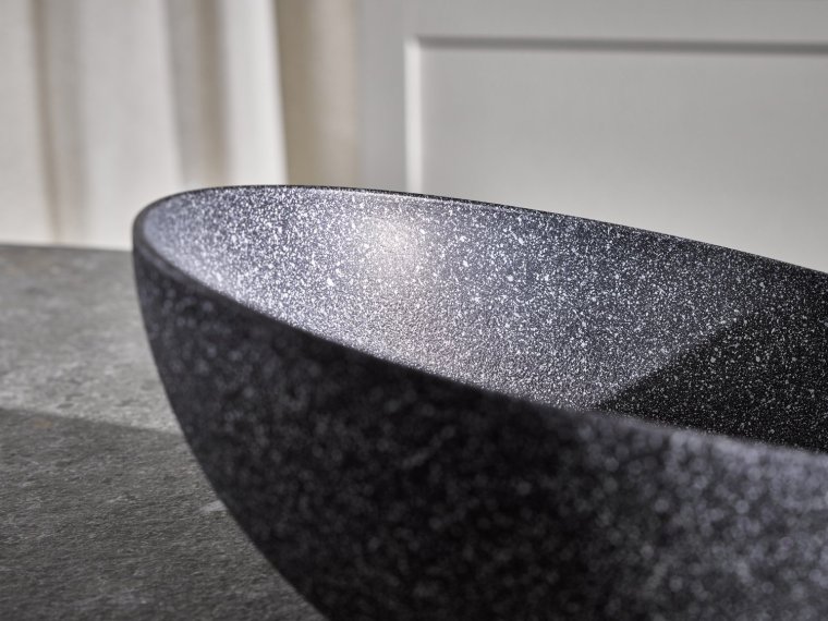 Schale FROSTFIRE Ø 32,5 cm, H: 8 / 14 cm Schwarz