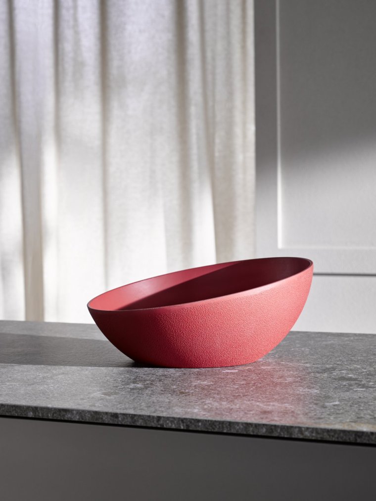 Schale FROSTFIRE Ø 32,5 cm, H: 8 / 14 cm Rot