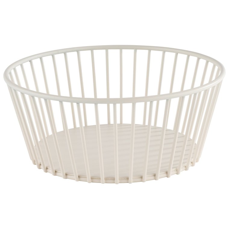 Korb URBAN Ø 20 cm, H: 8,5 cm Whisper white