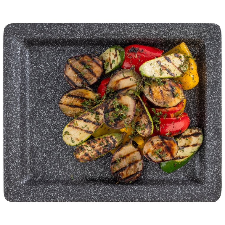 GN 1/2 Tablett FROSTFIRE 32,5 x 26,5 cm, H: 3 cm Grau