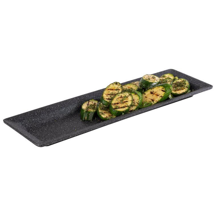 GN 2/4 Tablett FROSTFIRE 53 x 16,2 cm, H: 3 cm Grau