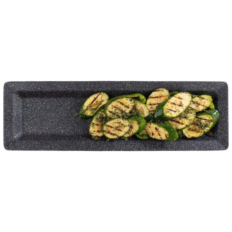 GN 2/4 Tablett FROSTFIRE 53 x 16,2 cm, H: 3 cm Grau