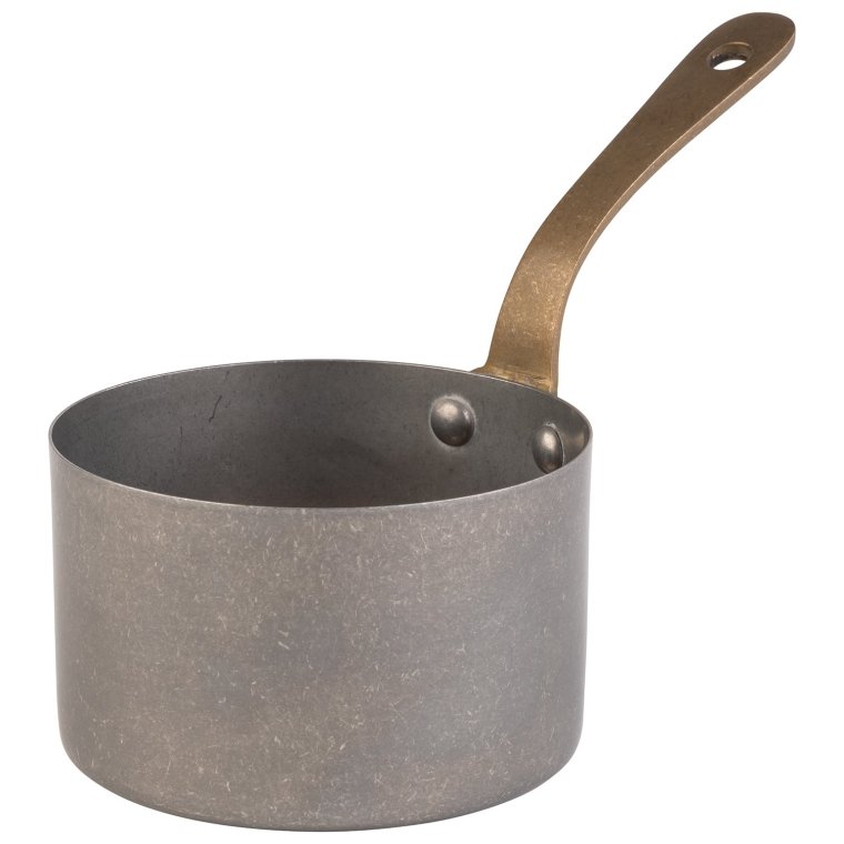 Stielkasserolle / Serviertopf Ø 9,5 cm, H: 5,5 cm Edelstahl