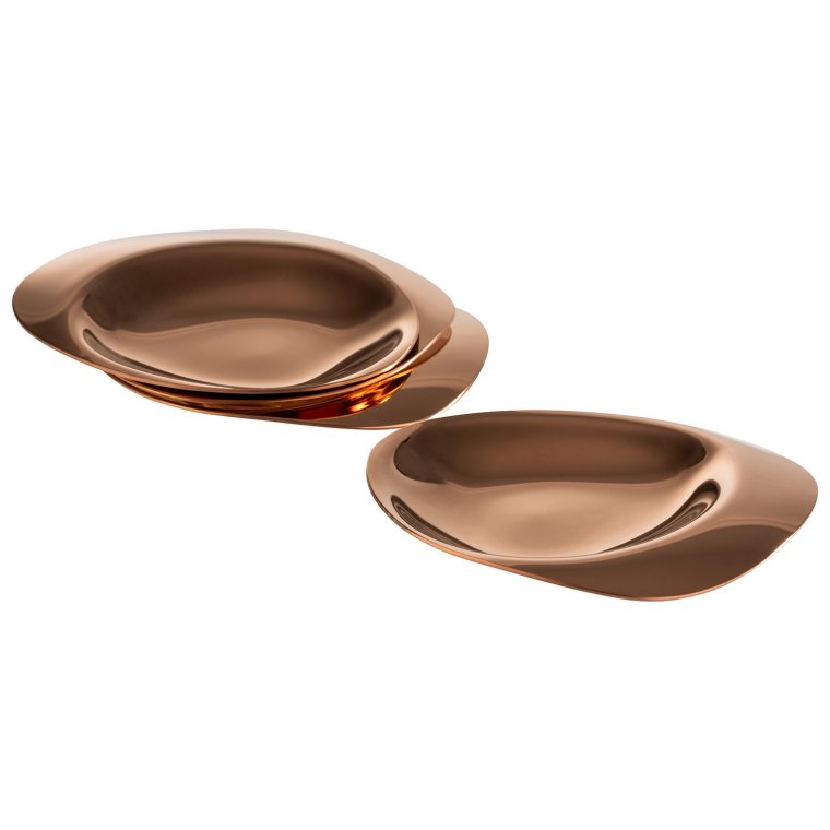 Teller, 4er Set PEBBLES 8,5 x 8 cm, H: 1 cm