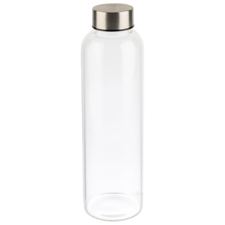Trinkflasche Ø 6,5 cm, H: 23,5 cm Glas