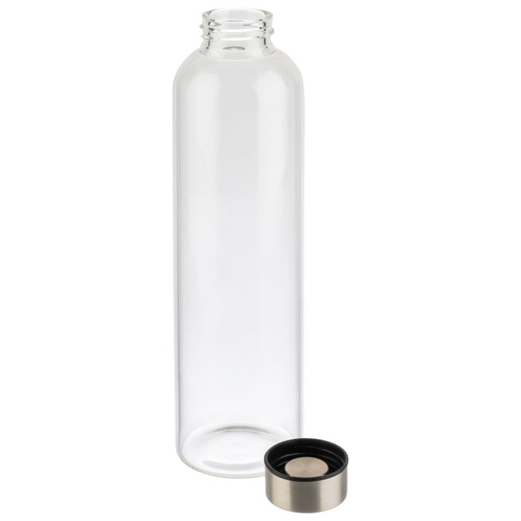 Trinkflasche Ø 7 cm, H: 26,5 cm Glas