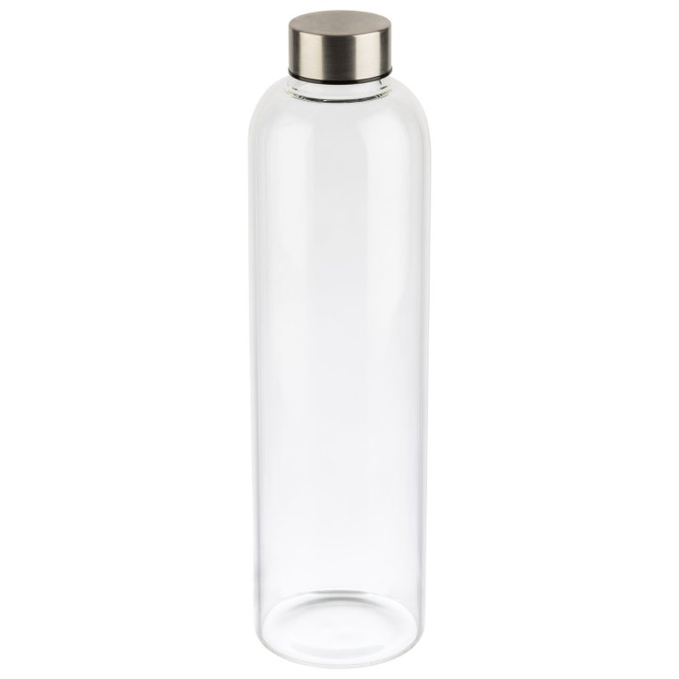 Trinkflasche Ø 7,5 cm, H: 28,5 cm Glas