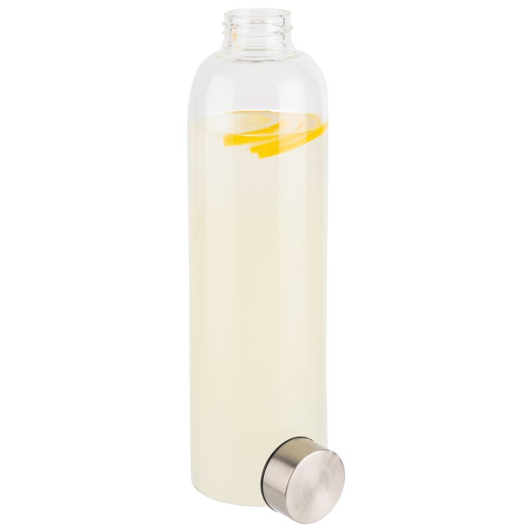 Trinkflasche Ø 7,5 cm, H: 28,5 cm Glas