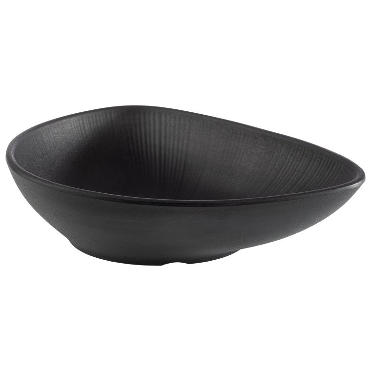 Schale NERO 23 x 18 cm, H: 5 cm Schwarz