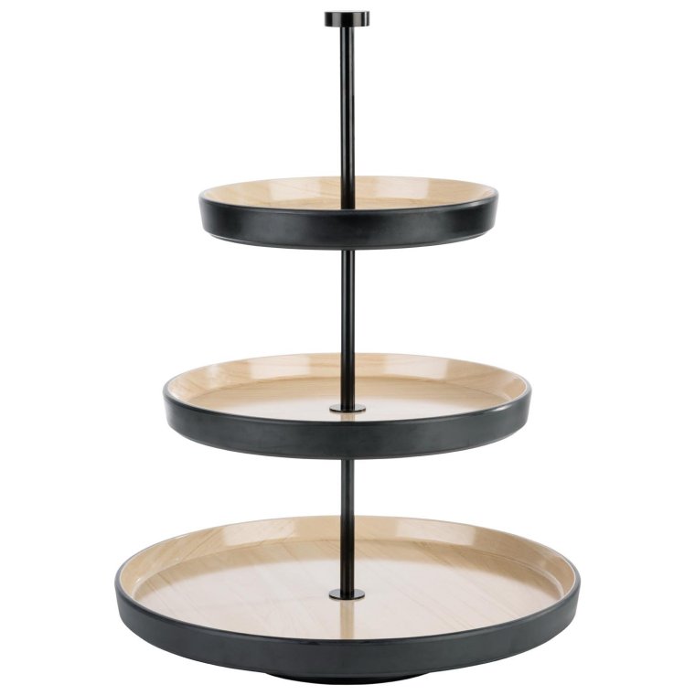 Etagère, 3-stufig FRIDA Ø 20 - 25 32 cm, H: 43 cm Edelstahl