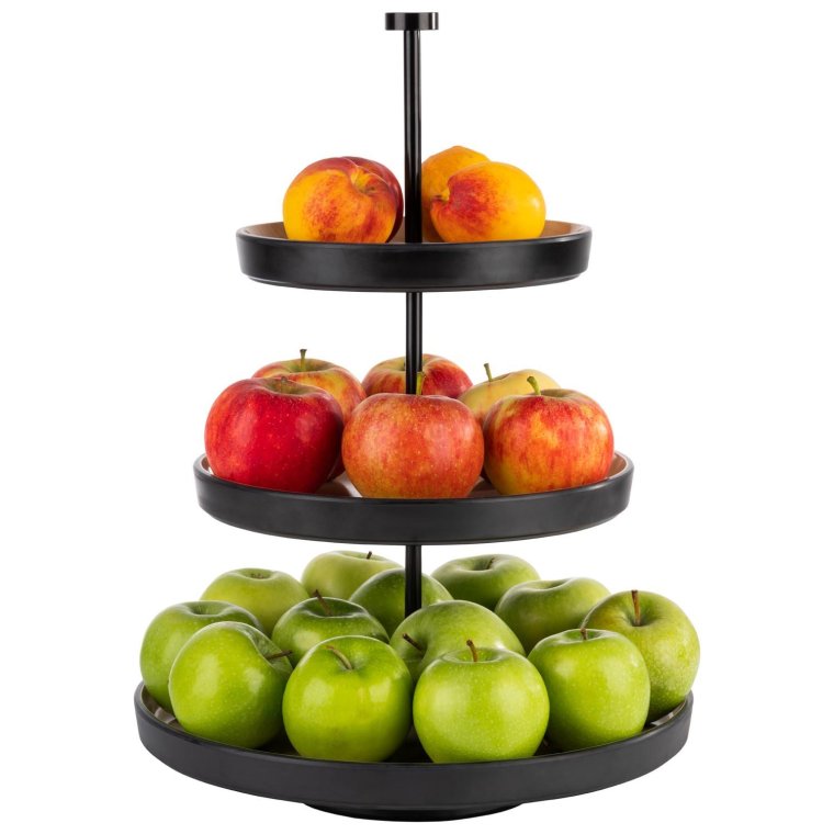 Etagère, 3-stufig FRIDA Ø 20 - 25 32 cm, H: 43 cm Edelstahl