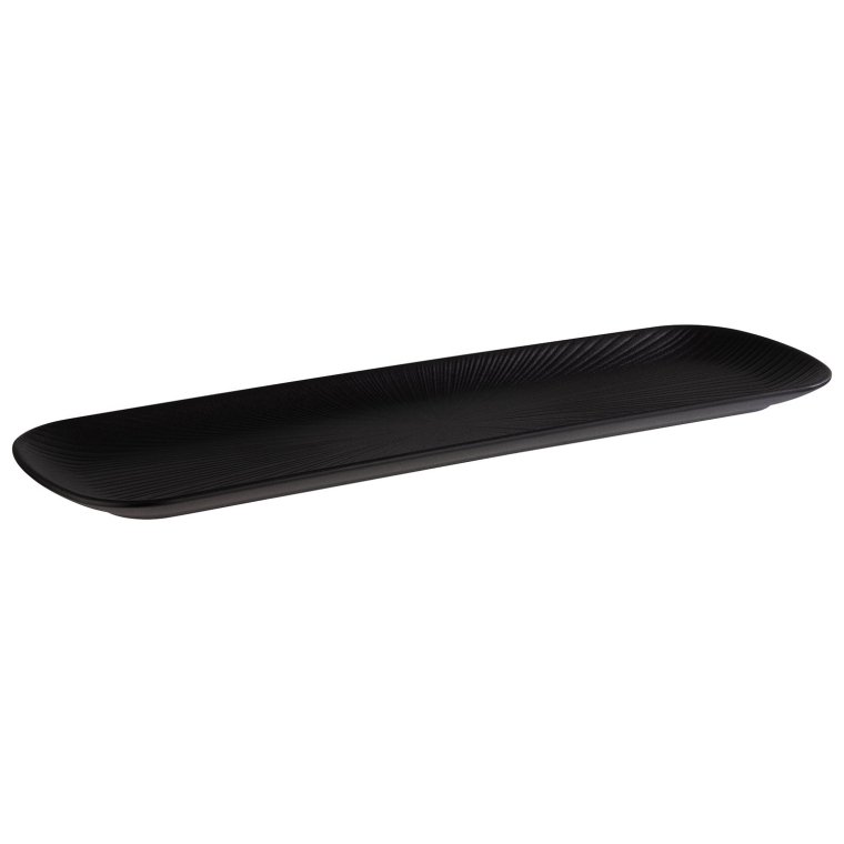 GN 2/4 Tablett NERO 53 x 16,2 cm, H: 2,5 cm Schwarz