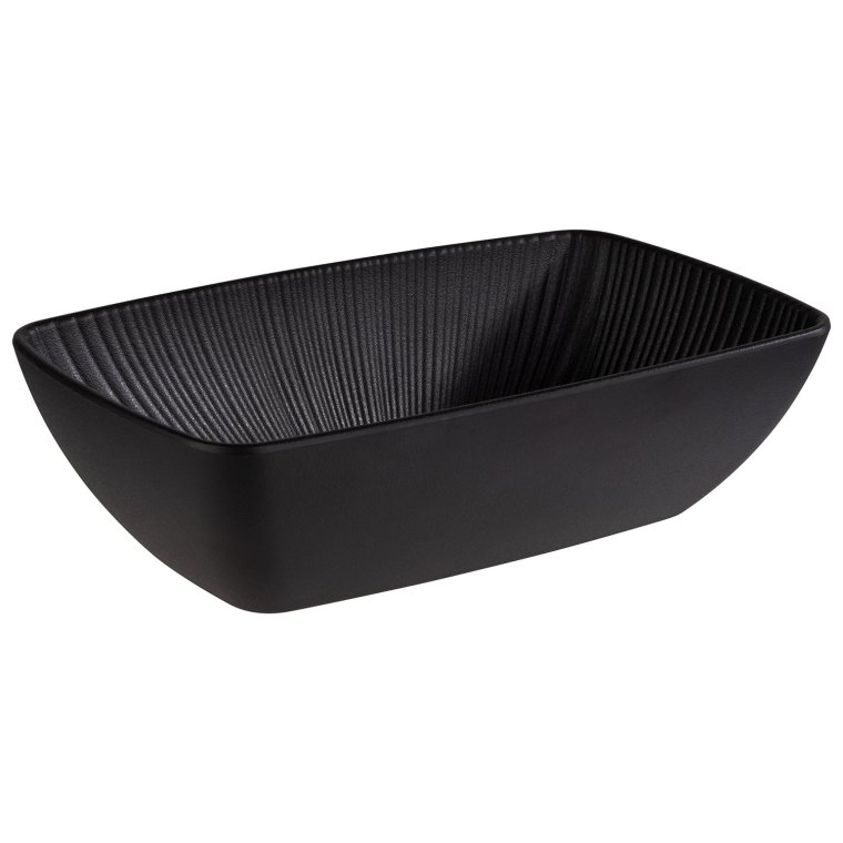 GN 1/4 Schale NERO 26,5 x 16,2 cm, H: 7,5 cm Schwarz