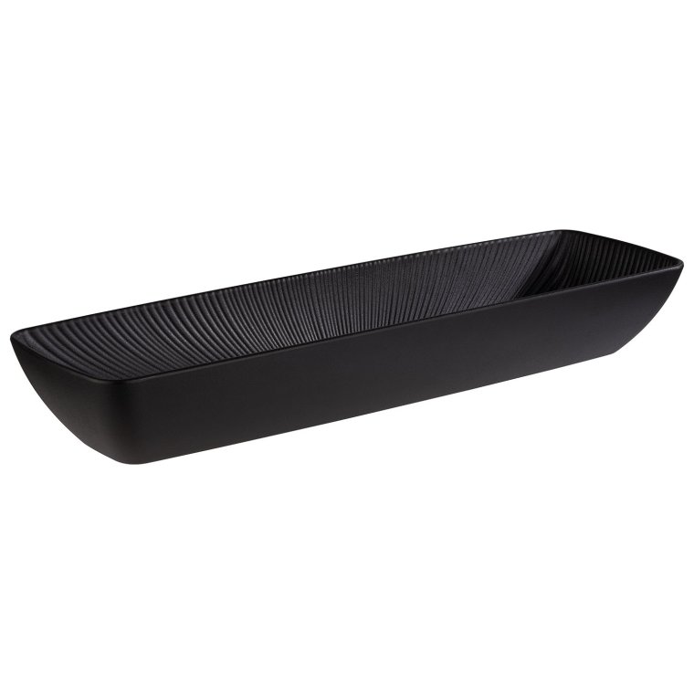 GN 2/4 Schale NERO 53 x 16,2 cm, H: 7,5 cm Schwarz