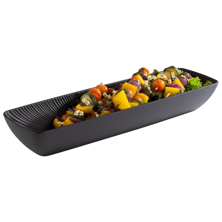 GN 2/4 Schale NERO 53 x 16,2 cm, H: 7,5 cm Schwarz
