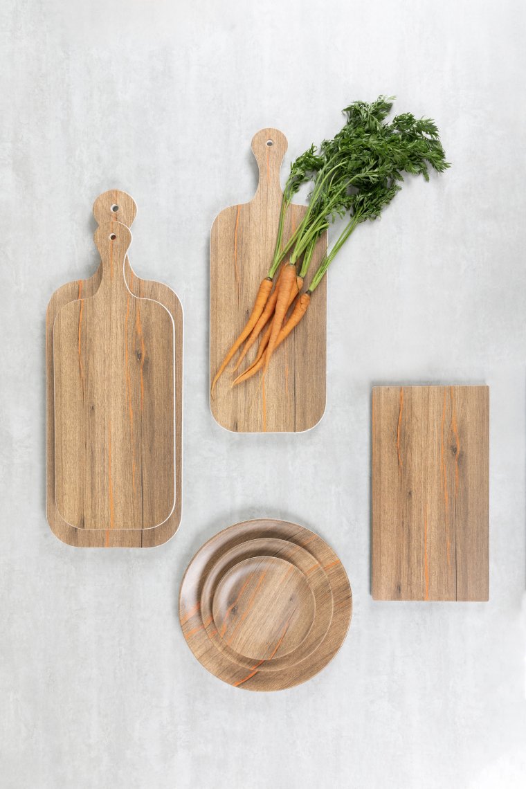 GN 1/2 Tablett CRAZY WOOD 32,5 x 26,5 cm, H: 1 cm