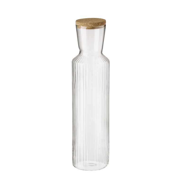 Glaskaraffe LINES Ø 9 cm, H: 35 1,5 Liter