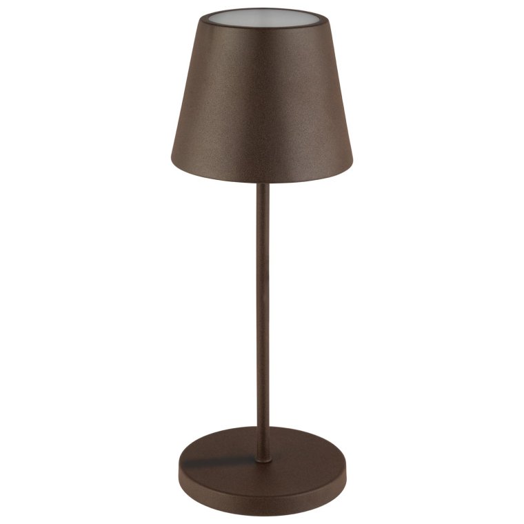 Tischleuchte MERLE Ø 11 cm, H: 30,5 cm Rostfarben