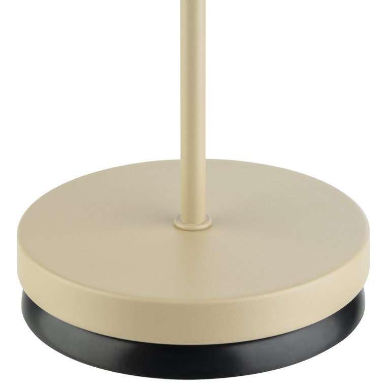 Tischleuchte MERLE Ø 11 cm, H: 30,5 cm Sandfarben