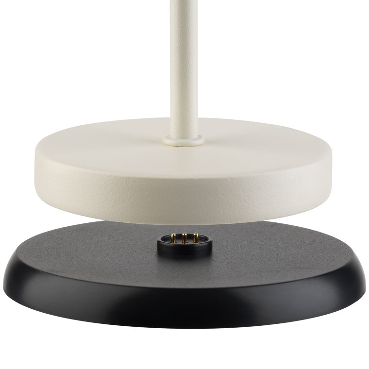 Tischleuchte MERLE MINI Ø 9 cm, H: 25 cm Whisper white