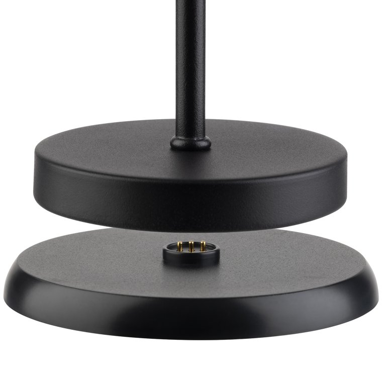 Tischleuchte MERLE MINI Ø 9 cm, H: 25 cm Schwarz